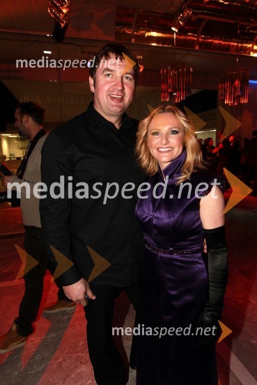 Frenk Derenda in soproga Nuša Derenda, pevkaVeliki dobrodelni Lions ples