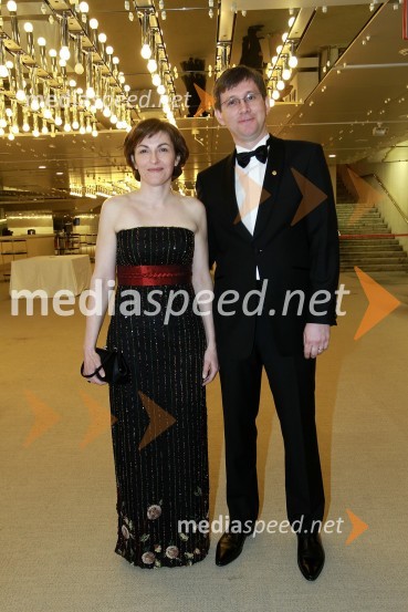 Dr. Nataša Zabukovec Logar in Martin Logar, predsednik Lions kluba LjubljanaVeliki dobrodelni Lions ples