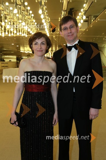 Dr. Nataša Zabukovec Logar in Martin Logar, predsednik Lions kluba LjubljanaVeliki dobrodelni Lions ples