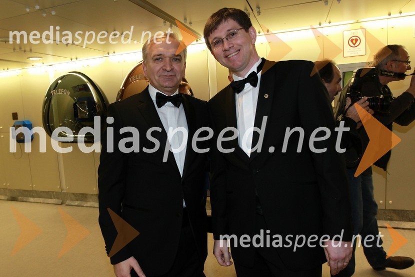 Nedeljko Dabić, podjetnik in Martin Logar, predsednik Lions kluba LjubljanaVeliki dobrodelni Lions ples