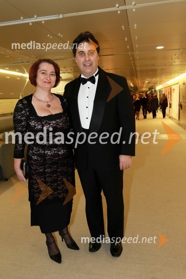 Mitja Bervar, ravnatelj Opere in baleta Ljubljana ter soproga Sonja Kralj BervarVeliki dobrodelni Lions ples