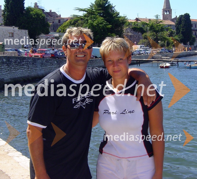 Fredi Miler in njegova žena MarjanaFredi Miler dobrodelni nastop v Poreču