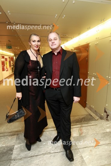 Mitja Petrovič, direktor skupine Publicis in soproga AlenkaVeliki dobrodelni Lions ples