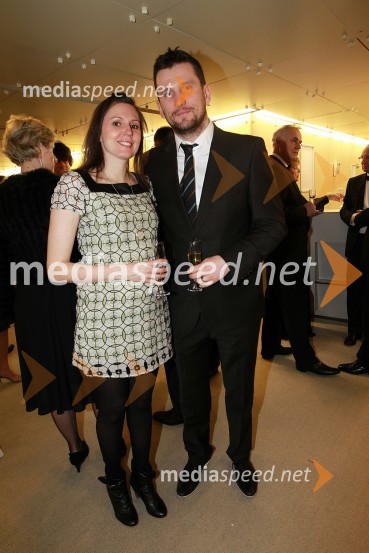 Selin Molander Lukić in Saša Lukić, predsednik Mestnega društva gluhih LjubljanaVeliki dobrodelni Lions ples