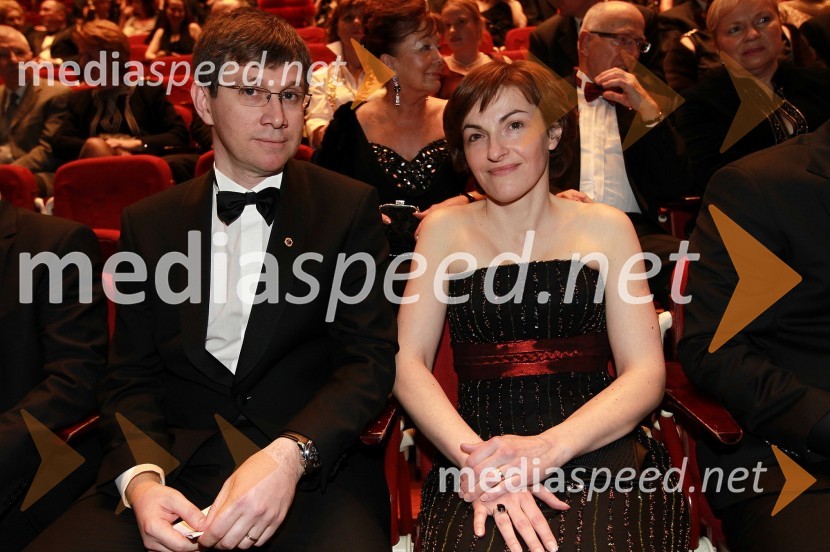 Martin Logar, predsednik Lions kluba Ljubljana in dr. Nataša Zabukovec LogarVeliki dobrodelni Lions ples