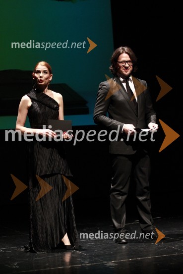 Eva Longyka Marušič in Boštjan Kljun, povezovalca večeraVeliki dobrodelni Lions ples