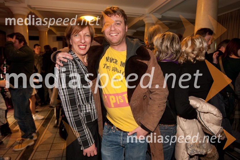Viktorija Potočnik, nekdanja ljubljanska županja in Gregor Skočir, pevec skupine BIg Foot Mama30 let diskoteke Turist