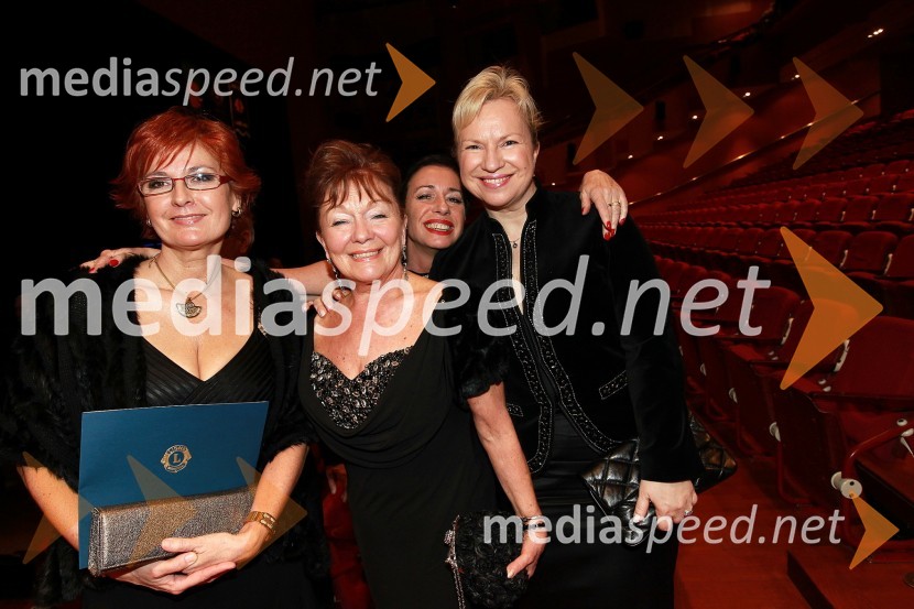 Darinka Pavlič Kamien, vodja službe za odnose z javnostmi pri Telekomu Slovenija, Tjaša Andree Prosenc, odvetnica, Milenka Knez, Mial media marketing in Sabrina Pečelin, vodja odnosov z javnostmi pri Porsche SlovenijaVeliki dobrodelni Lions ples