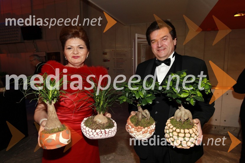 Milena Eber, krznarka in njen soprogVeliki dobrodelni Lions ples