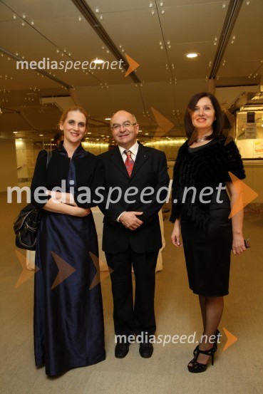 Katja Konvalinka, operna pevka, Mitja Rotovnik, direktor Cankarjevega doma in ...Veliki dobrodelni Lions ples