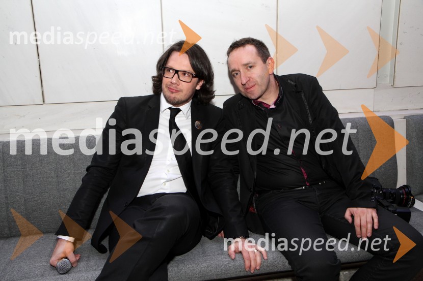 Boštjan Kljun, povezovalec večera in Borut Cvetko, fotografVeliki dobrodelni Lions ples