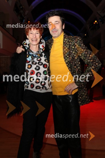 Franci Kek, politik in soproga Mattea Panter, oblikovalka30 let diskoteke Turist