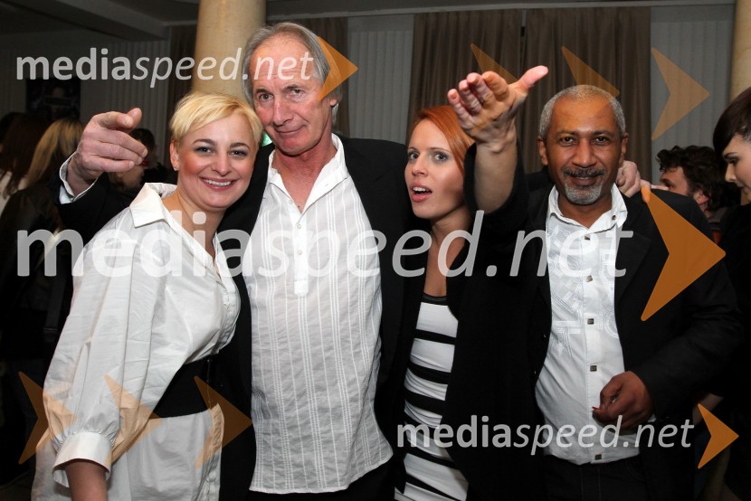 Sara Gabršek, Janez Bončina Benč, pevec, Manja Plešnar, novinarka in Ricki Habas30 let diskoteke Turist