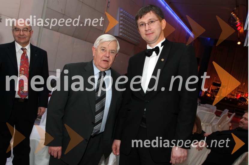 Milan Kučan, nekdanji predsednik Republike Slovenije in Martin Logar, predsednik Lions kluba LjubljanaVeliki dobrodelni Lions ples