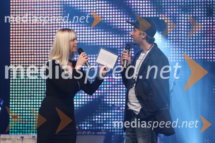 Nana Zeneli, voditeljica programa in Gena Zeneli, koreografDobrodelni koncert slavnih iz hiše Big Brother