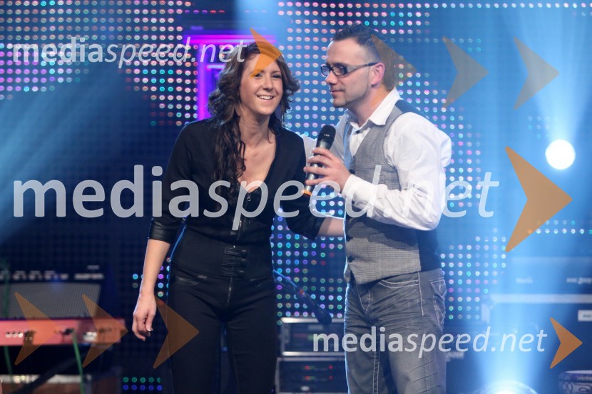 Sandra Auer, pevka in Mišo Kontrec, član skupine LangaDobrodelni koncert slavnih iz hiše Big Brother