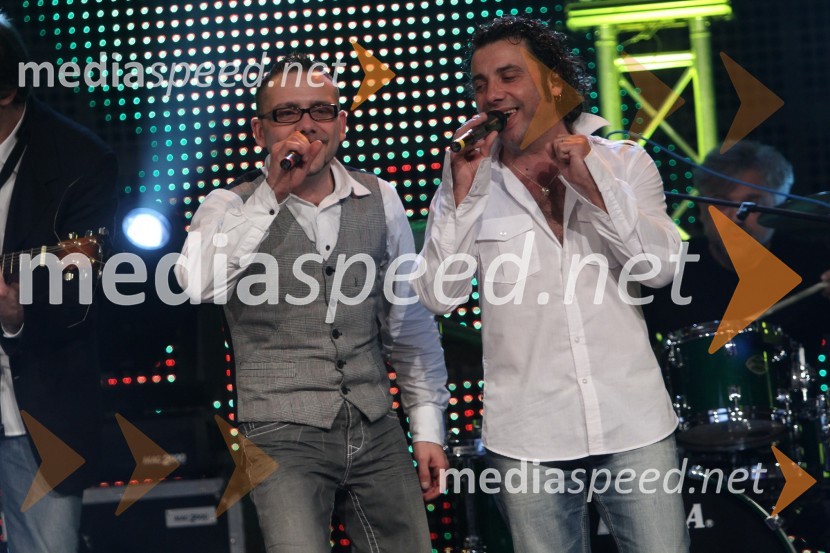 Mišo in Jože Kontrec, člana skupine LangaDobrodelni koncert slavnih iz hiše Big Brother