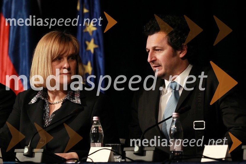 Darja Radić, ministrica za gospodarstvo in Patrik Vlačič, minister za prometObisk predstavnikov Vlade Republike Slovenije v Mariboru