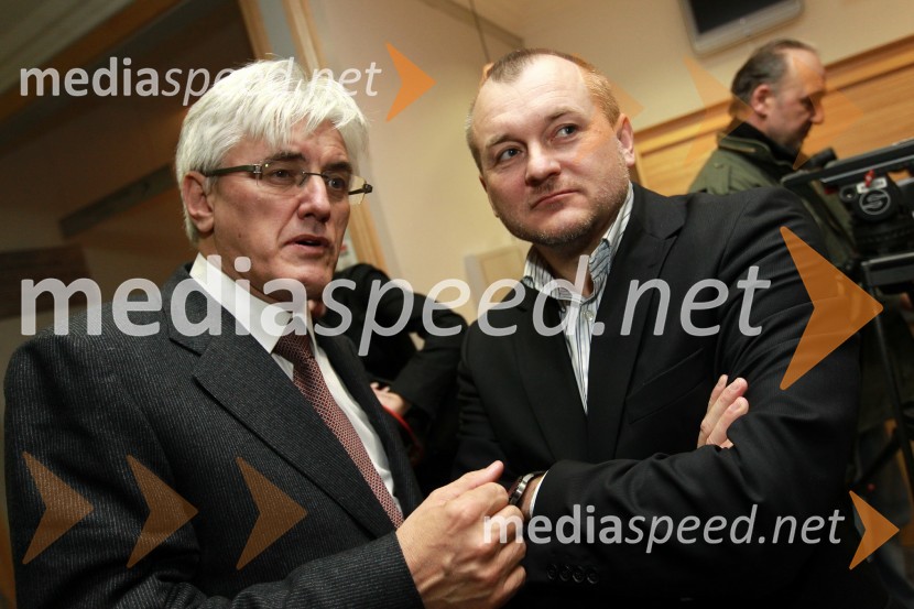 Roko Žarnič, minister za okolje in prostor in Franc Kangler, župan Mestne občine MariborObisk predstavnikov Vlade Republike Slovenije v Mariboru