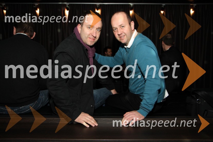 Borut Cvetko, fotograf in Benjamin Brunec, direktor Cvetko d.o.o.Martini Gold Party