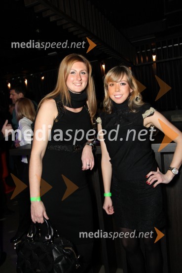Maja Kajzer in Ana GeričMartini Gold Party