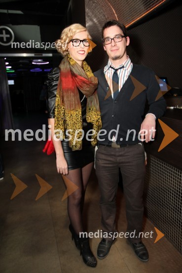 Nastja Irgolič in David ZorenčMartini Gold Party