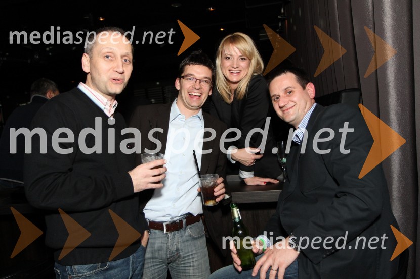 Matjaž Korošak, Tine Kek, Metka Pevec Kejžar, odnosi z javnostjo Autocommerce in Sebastijan ZorenčMartini Gold Party