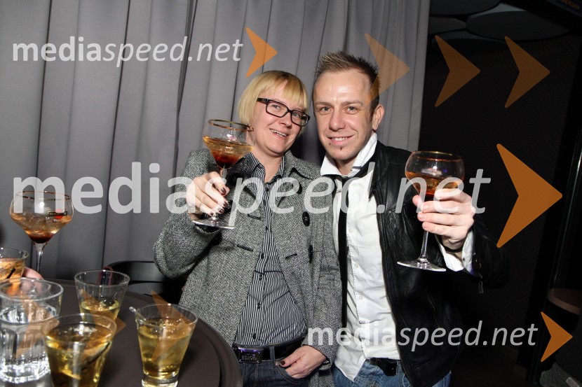 Suzana Klobasa in Goran Pfeiler, studio OranžMartini Gold Party