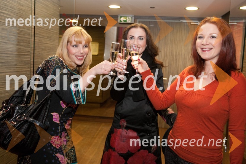 Katja Cah Švarc, novinarka, Maja Martina Merljak, igralka, pevka in Sonja Javornik, novinarkaSlovenija ima avdicijo, premiera
