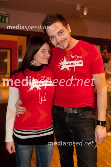 Tjaša Deisinger in Aleš PotočnikSlovenija ima talent, predizbor