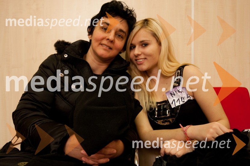 Nika Ademovič in mama NatašaSlovenija ima talent, predizbor