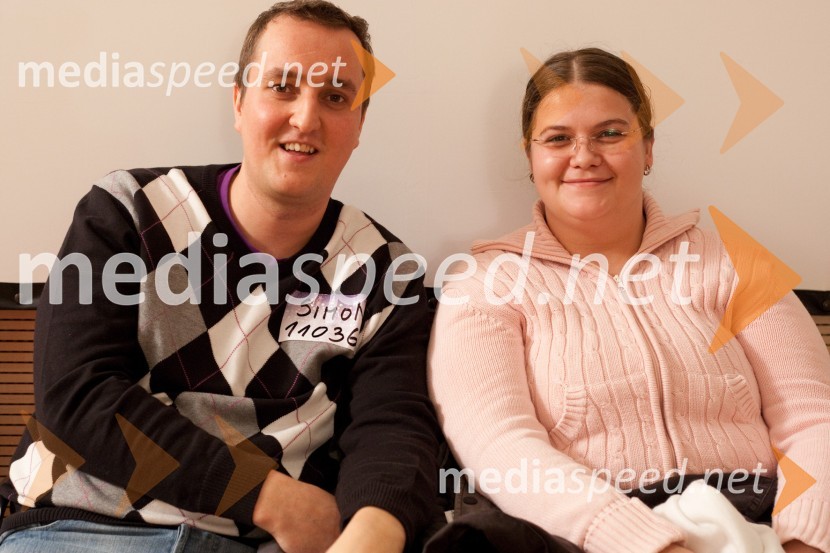 Simon Primc in Polona BajecSlovenija ima talent, predizbor