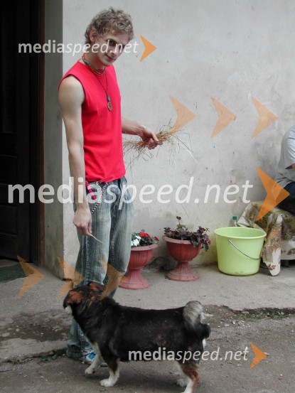 Frizer Rok MiklušLepota slovenskega podeželja 2006 - backstage