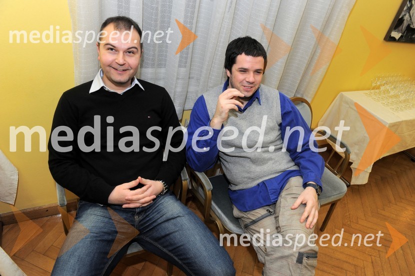 Dejan Obrez in Matic Flajšman, športna novinarjaŠportnik leta 2010 mesta Celje