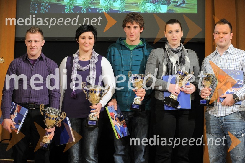 Roki Dragšič, judoist in športnik leta 2010 mesta Celje, Lucija Polavder, judoistka in športnica leta 2010 mesta Celje, 	Simon Brus, Kajak kanu klub Celje, Barbara Fidel, Kegljaški klub Celje in  Benjamin Lah, ju jitsu borecŠportnik leta 2010 mesta Celje
