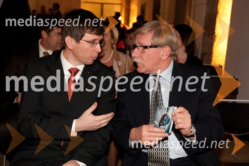 Martin Logar, predsednik Lions kluba Ljubljana in Andrej Baloh, svetovalec časnika FinanceManagerski izzivi 2011