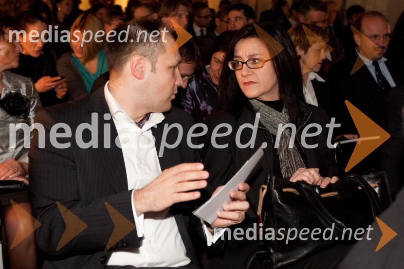 Uroš Merc,&nbsp;predsednik uprave Bisol d.o.o.&nbsp;in Bojana Humar, FinanceManagerski izzivi 2011