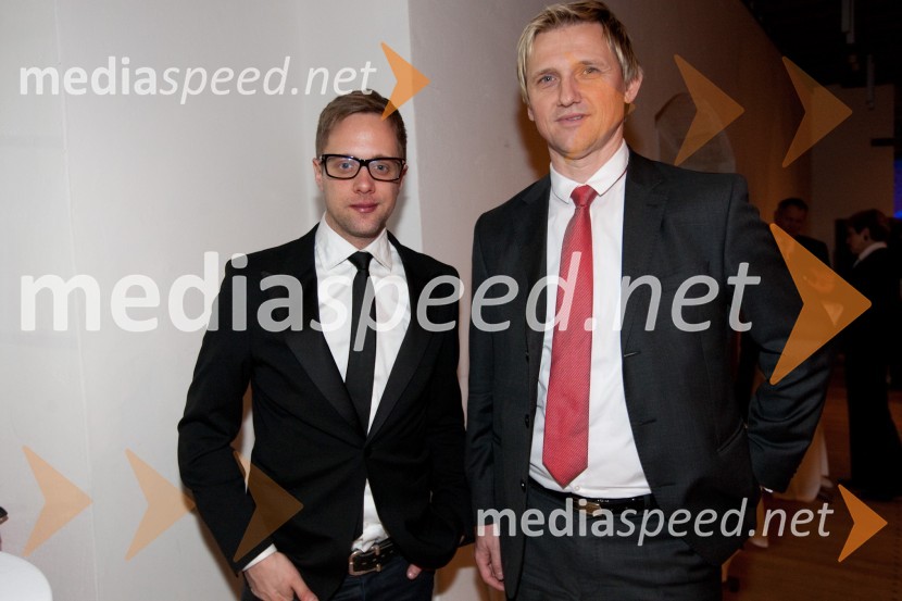 Aljoša Krošlin Grlj, odgovorni urednik priloge Magnet in Dejan Jesih, KD BankaManagerski izzivi 2011