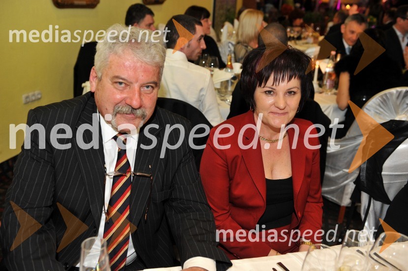 Branko Križan, vodja prodaje v podjetju Radgonske gorice in soproga Cvetka Križan16. noč penin