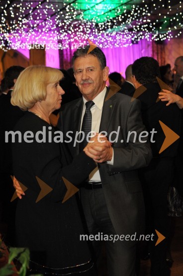 Anton Kampuš, župan Občine Gornja Radgona in soproga Marija16. noč penin