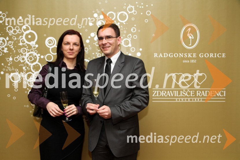 Gorazd Gider, direktor marketinga v Zdravilišču Radenci in soproga Klavdija16. noč penin