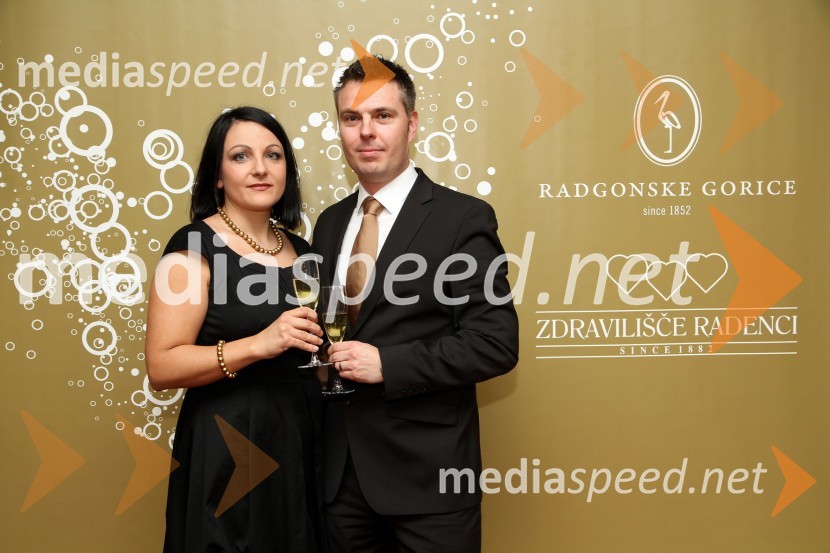 Sandi Brumen, vodja marketinga Radgonske gorice in soproga Simona16. noč penin