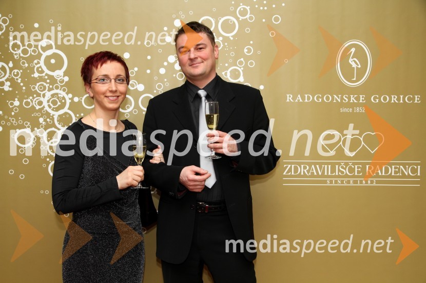 Matjaž Husar, odvetnik in Renata Hovnik16. noč penin