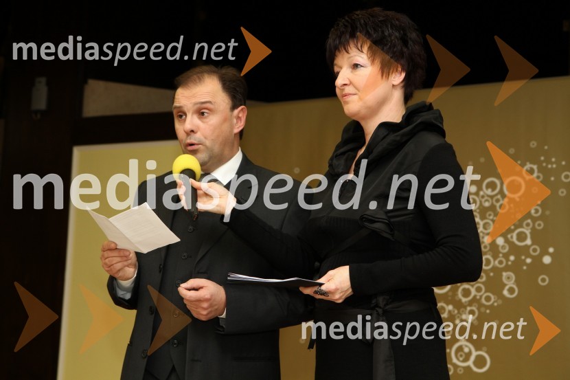 Mag. Mladen Kučiš, direktor Zdravilišča Radenci in Irena Polak Fištravec, povezovalka dogodka16. noč penin