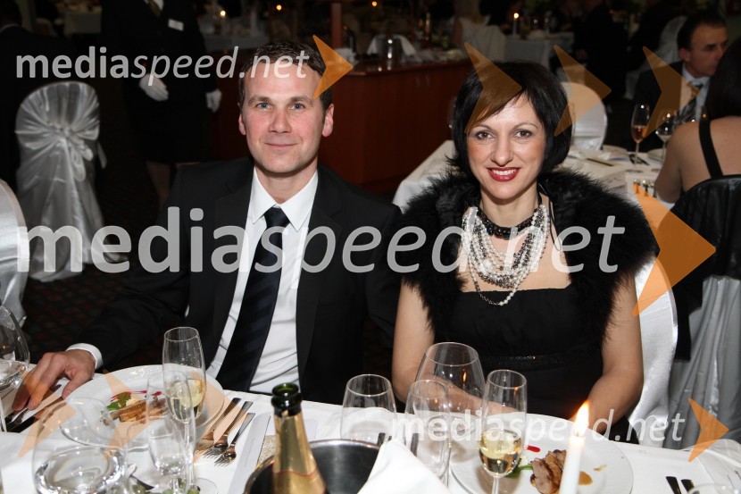 	Borut Cvetkovič, direktor podjetja Radgonske gorice in soproga Alenka 	16. noč penin