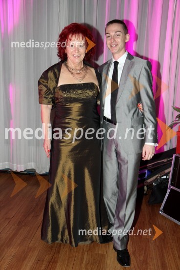 Karmen Kavčič in Miha Veberič, vodja hotela Radin v Zdravilišču Radenci16. noč penin