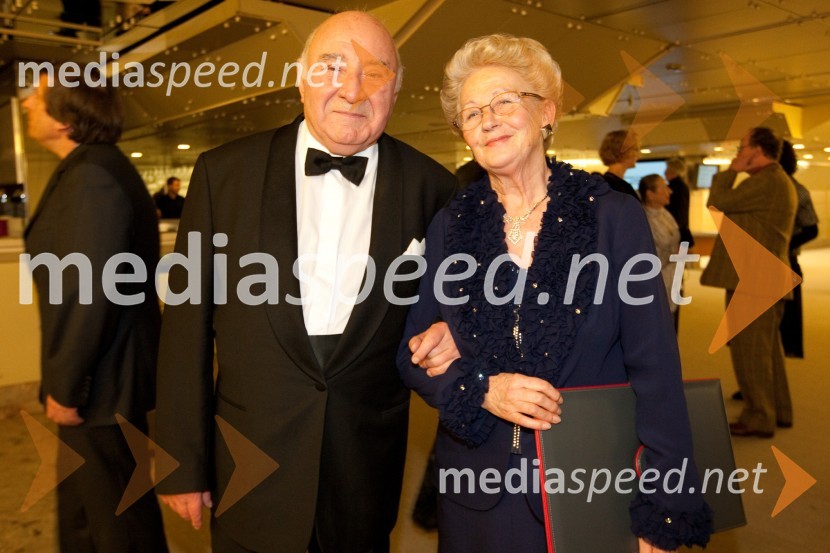 	Anton Nanut, dirigent in soproga MilojkaProslava ob kulturnem prazniku in podelitev Prešernovih nagrad