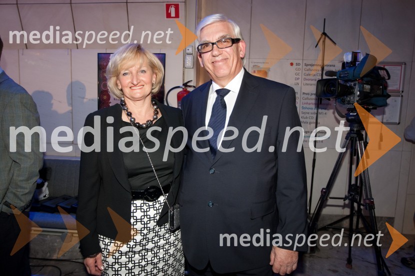 Aleks Štakul, nekdanji generalni direktor RTV Slovenija, soproga MartaProslava ob kulturnem prazniku in podelitev Prešernovih nagrad