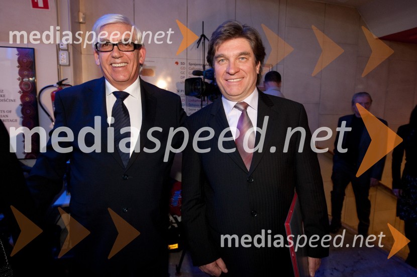 Aleks Štakul, nekdanji generalni direktor RTV Slovenija in Branko Robinšak, operni pevecProslava ob kulturnem prazniku in podelitev Prešernovih nagrad