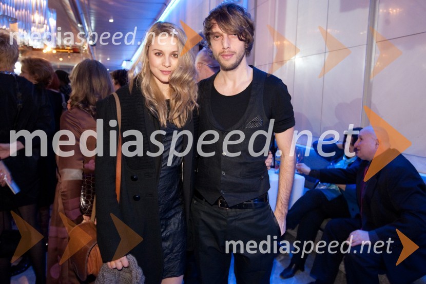 Iva Krajnc, igralka in Aljoša Bagola, kreativni direktor in vodja oglaševanja v podjetju PristopProslava ob kulturnem prazniku in podelitev Prešernovih nagrad